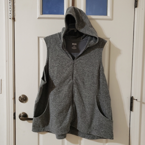 Duluth Trading Co Charcoal Hooded Vest Size 3X - Picture 1 of 3